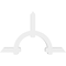 Ekena Millwork Ericson Architectural Grade PVC Gable Bracket, 84"W x 52 1/2"H x 6"D x 6"F, 15/12 Pitch GBP084X53X0606ERI00 - alternate 4